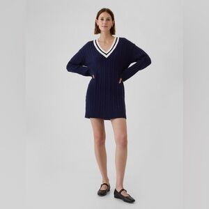 GAP Navy Blue Cable Knit Sweater Dress | Size S
